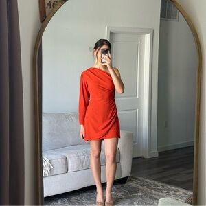 Rue Stiic one shoulder mini dress size large